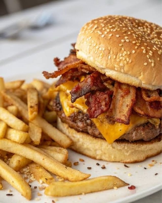 Bacon Cheese Burger.