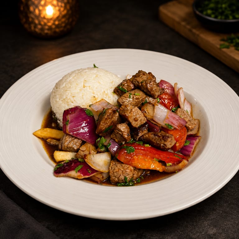 Delicious Lomo Saltado Awaits