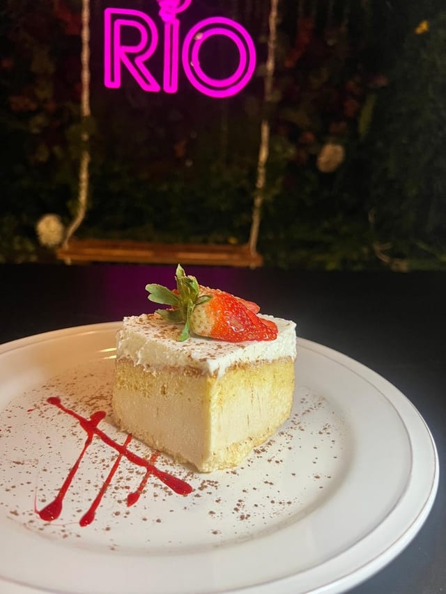 Tres Leches Cake Slice.