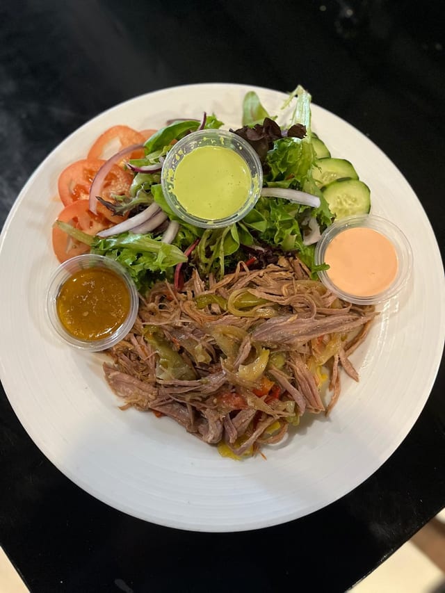 Shredded Beef Mofongo.